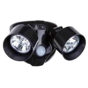 180-Degree Black Motion Activated Outdoor Integrated LED Spot light