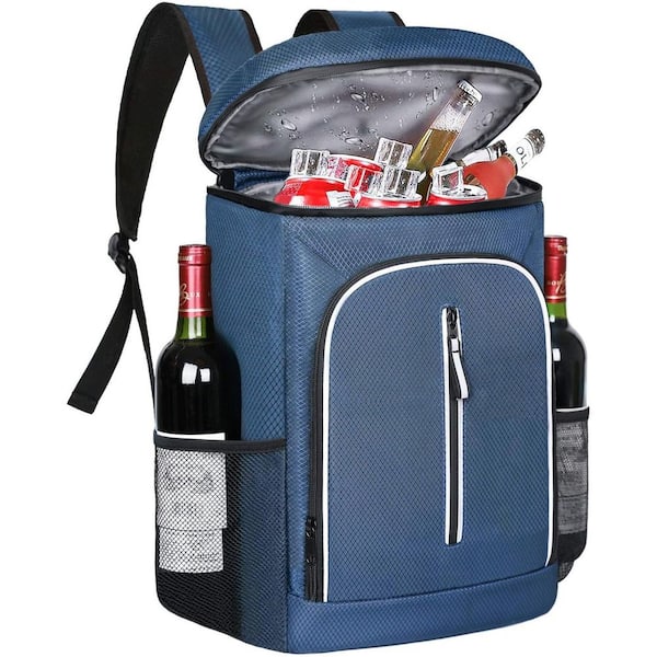 Misopily 30 qt. Leak Proof Insulated Soft-Side Cooler Backpack with Multiple Pockets for Travel, Camping, Hiking, and Fishing