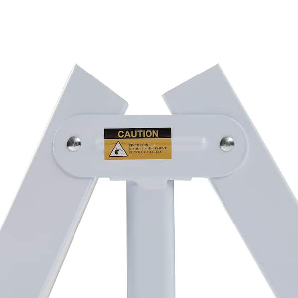 Victorian Style Bed Frames, White Metal Frame Queen Platform Bed with Headboard, Solid Sturdy Steel Slat Support