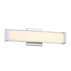 150-Watt Equivalence Chrome Integrated LED Bath Light