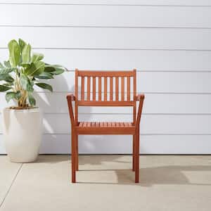 Outdoor Garden Stacking Armchair Dining Chair (Set of 2)