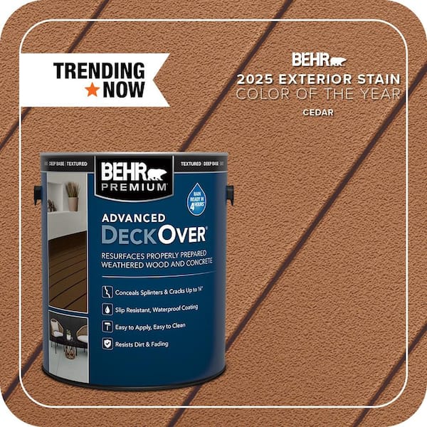 1 gal. #SC-146 Cedar Textured Solid Color Exterior Wood and Concrete Coating
