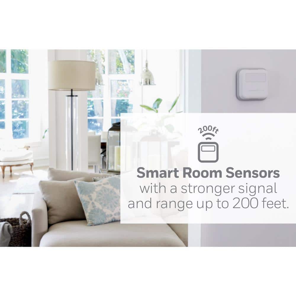 White Wi-Fi Smart Thermostat with Touchscreen Display