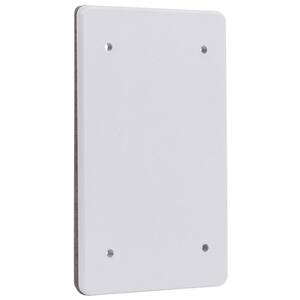 1-Gang Blank Non-Metallic Weatherproof Cover, White
