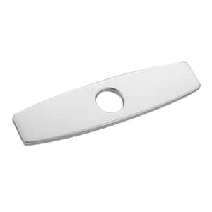 9.6 in. Stainless Steel Escutcheon Plate in Chrome