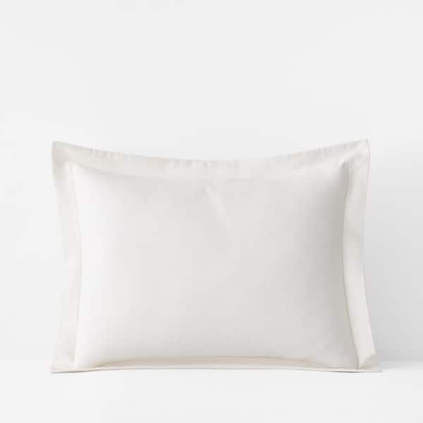 The Company Store Legends Hotel Cream Velvet Flannel Standard Sham