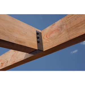 Outdoor Accents ZMAX, Black Concealed-Flange Heavy Joist Hanger for 6x10 Actual Rough Lumber