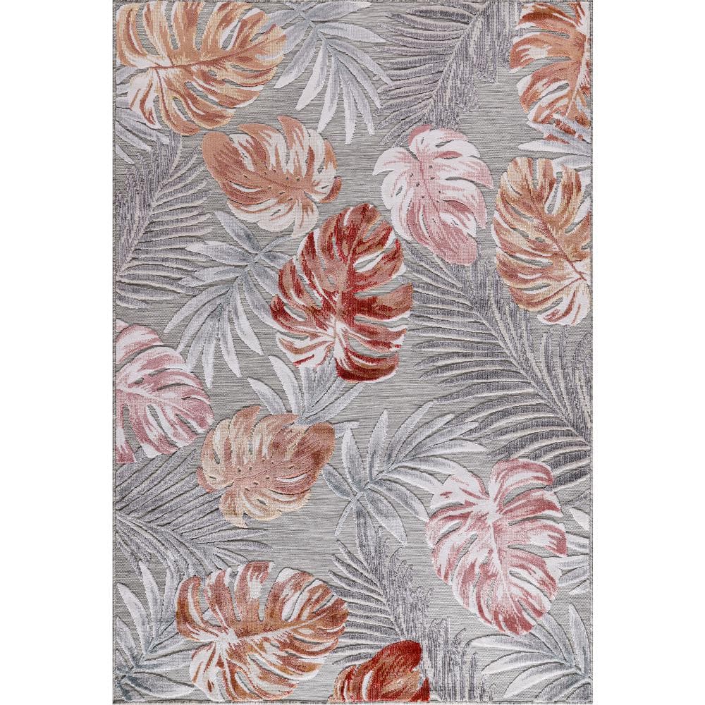 Bloom Multi Color 10 ft. x 14 ft. Leaf Tropical Botanical Indoor/Outdoor Area Rug product image for price tracking