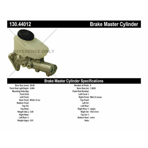 Centric Parts Brake Master Cylinder