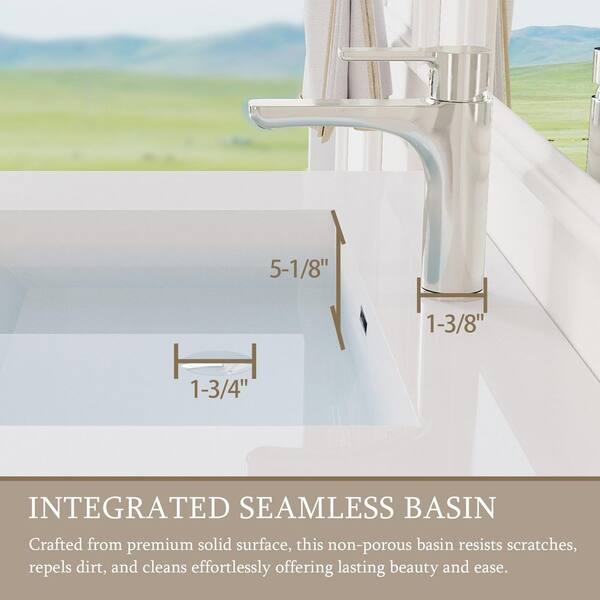 Abruzzo Angela 36 in. W x 18.7 in. D x 20.5 in. H Wall Mounted