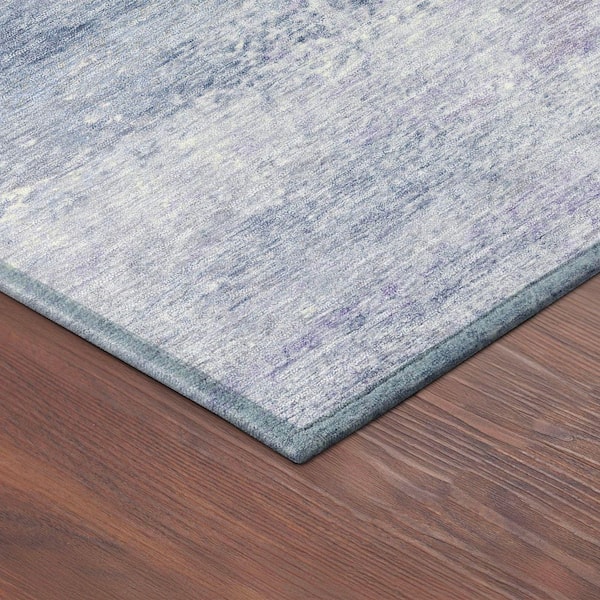 Chantille Machine Washable Indoor/Outdoor Abstract ACN2402 Lavender 5 ft. x 7 ft. 6 in. Area Rug