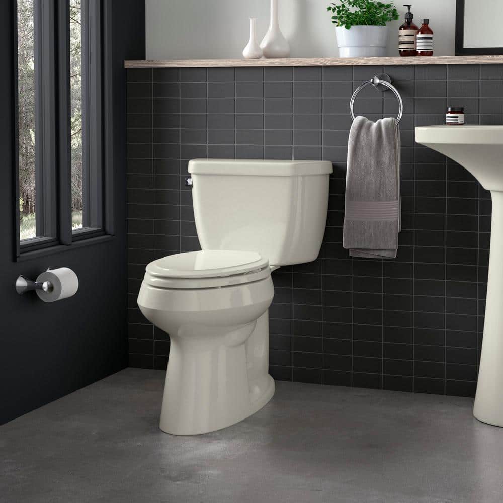 KOHLER Rutledge QuietClose Elongated Toilet Seat with Q3 Advantage in Biscuit. K473496 The