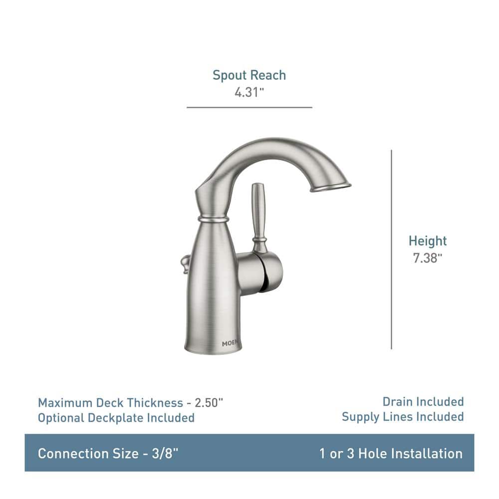 Mediterranean Bronze Single Hole Bathroom Faucet with Drain Assembly