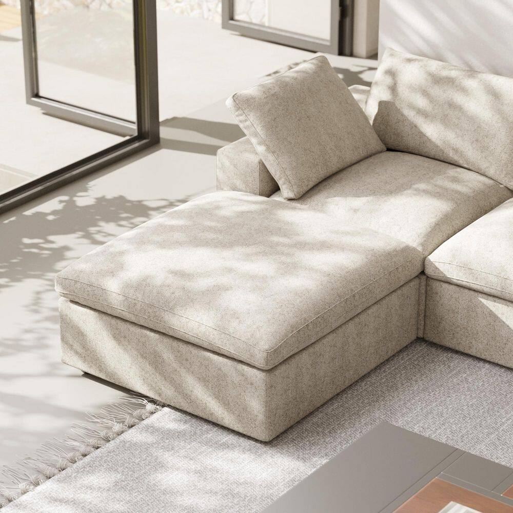 Square Brown Linen Storage Ottoman (2-Piece Set) price history on PriceWatchPro
