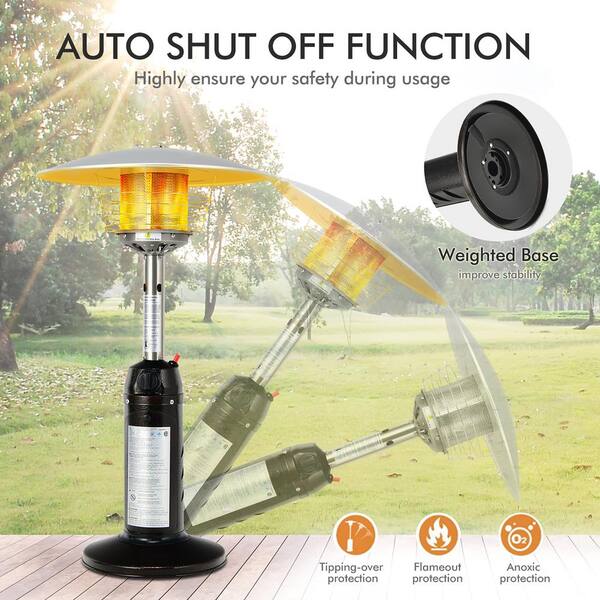 Costway 11000 BTU Portable Natural Gas Patio Heater Propane Heater NP10036  - The Home Depot