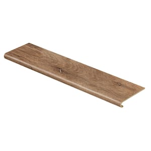 Trail Oak/Georgia Clay 94 in. L x 12-1/8 in. W x 1-11/16 in. T Vinyl Overlay to Cover Stairs 1 in. Thick