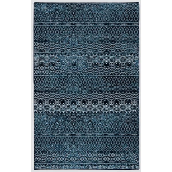 Mohawk Home Prale Denim Blue 4 ft. x 6 ft. Moroccan Area Rug