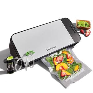 VS2120 Vacuum Sealing System, Food Vacuum Sealer in Black / Light Silver