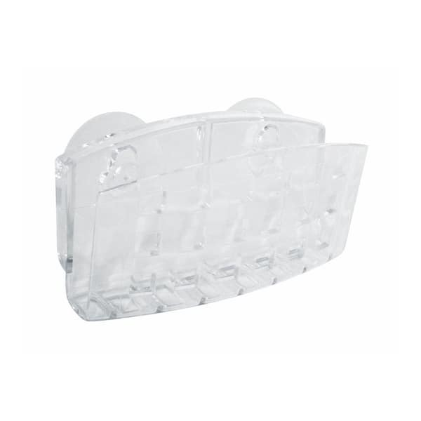 interDesign Wall-Suctioning Clear Sponge Caddy