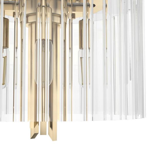 Hunter - Gatz 13 in. 4-Light Alturas Gold Flush Mount