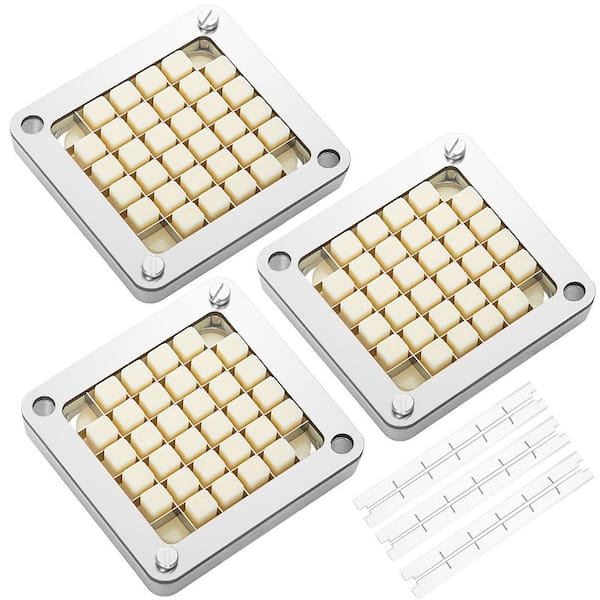 Replacement Chopper Blade, 1/2 inch, Stainless Steel Dicer Parts and Push Block