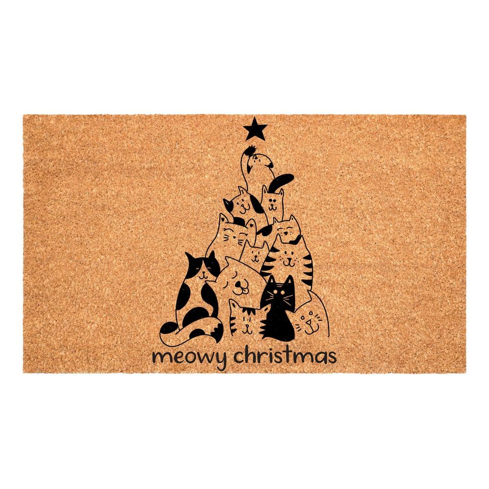 Christmas Cat Tree 24 in. X 36 inIndoor Outdoor Door Mat price history on PriceWatchPro
