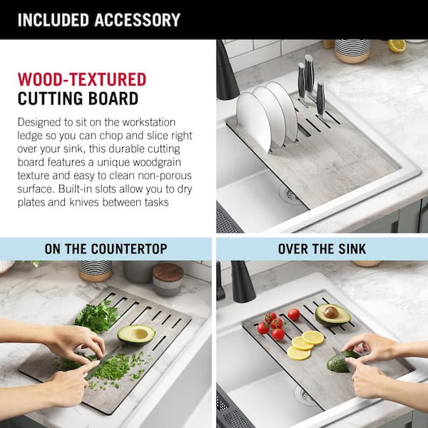 Kitchen sink with clean dishes and accessories, order and comfort