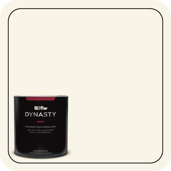 BEHR DYNASTY 1 qt. #W-D-700 Powdered Snow Matte Interior Stain-Blocking Paint & Primer