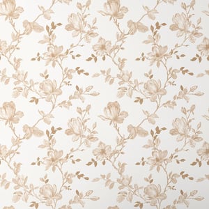Garrett Gold Non-Pasted Wallpaper Roll (covers approx. 52 sq. ft.)