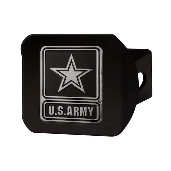FANMATS U.S. Army Class III Black Hitch Cover with Chrome Emblem