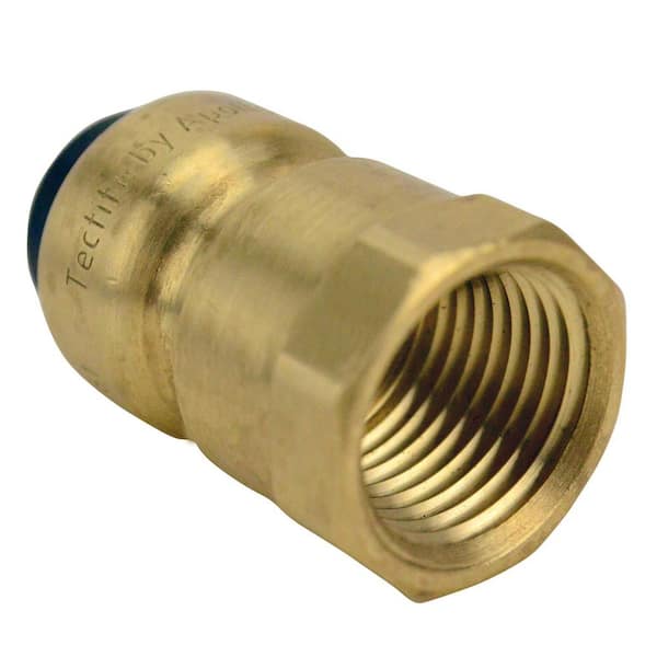 Tacoma Screw Products  3/8 T x 1/2 NPT Compression Brass Fitting -  Female Connector (Tube to Female Pipe)