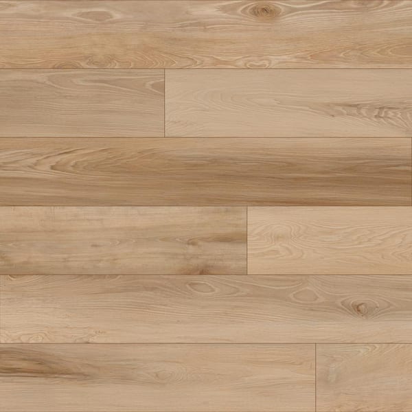 Superoak Sunshine Hickory 7.7 in. W x 48 in. L Super Waterproof Hybrid Resilient Flooring (20.56 sq. ft./Case)