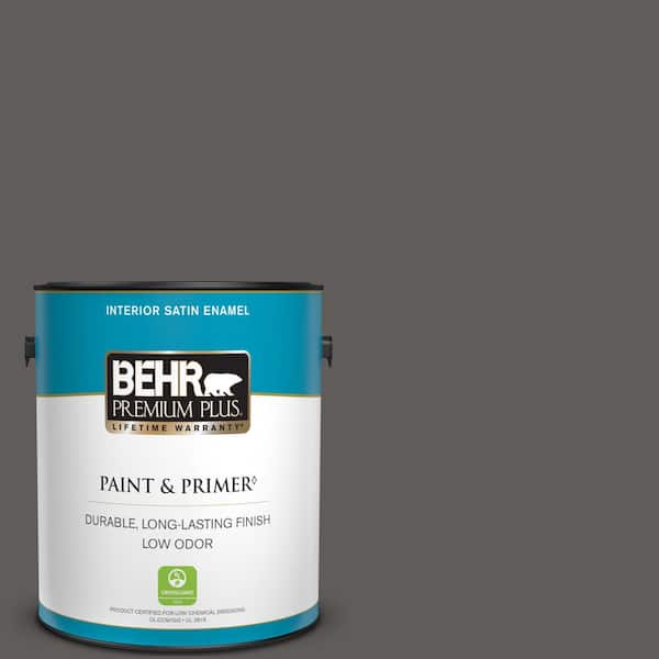 BEHR PREMIUM PLUS 1 gal. #PPU18-19 Intellectual Satin Enamel Low Odor Interior Paint & Primer
