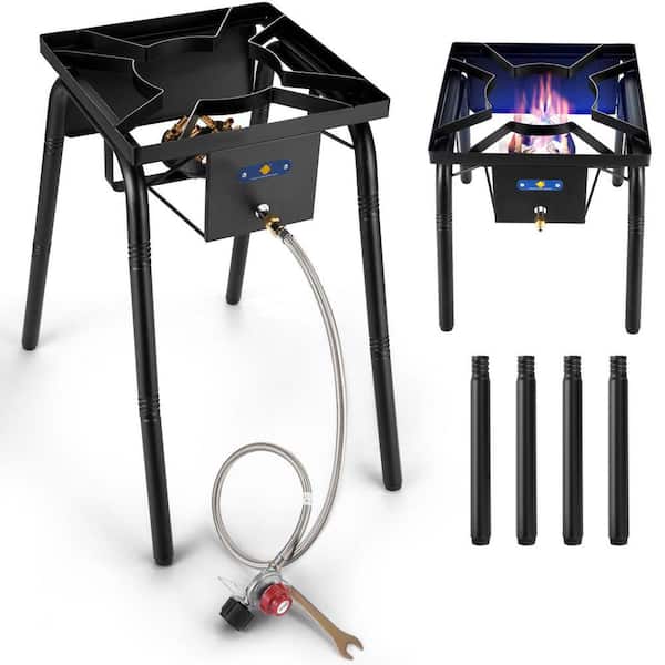Propane Burner for Outdoor Cooking, Single Burner Propane Stove Gas Side Burner