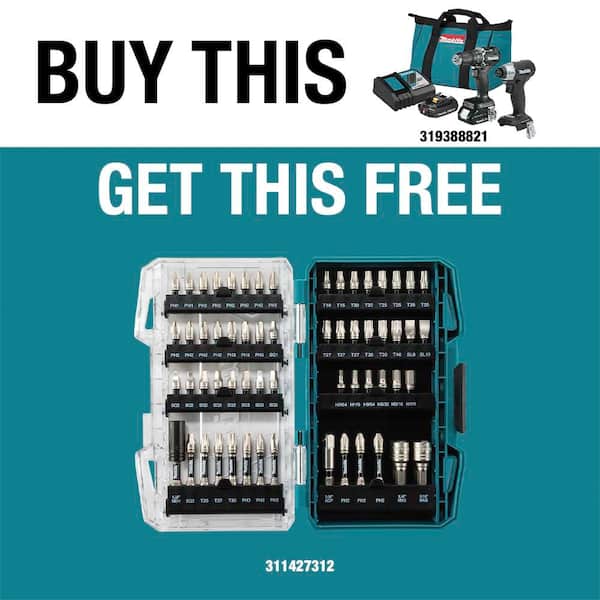 Makita 18V LXT Lithium-Ion Sub-Compact Brushless Cordless 2-piece