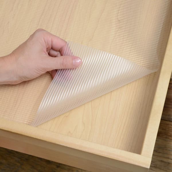 Plast-O-Mat 24 In. x 10 Ft. Clear Ribbed Non-Adhesive Shelf Liner