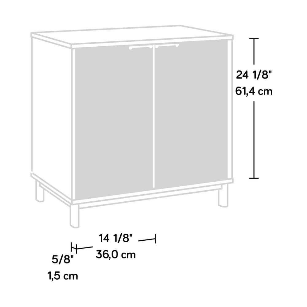 Kiln Acacia Finish Hidden Storage Bookcase Door Kit