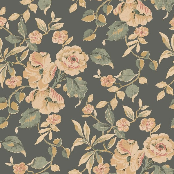 Laura Ashley Aylworth Trail Fern Green Wallpaper Sample