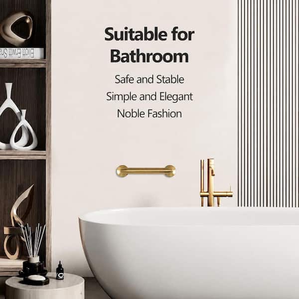 ゆきの スーパーグレート スパッタゴールド 60RL Anqtovp 12 in. x 1.25 in. Dia Concealed Screw Bathroom Safety Grab