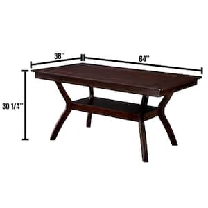 Brent Dark Cherry Transitional Style Dining Table