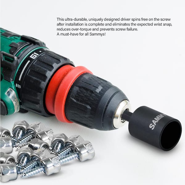 PLUMBFLEX #14 x 2-1/2 in. x 3/4 in. Black Hex Nut Driver for