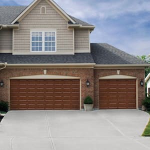 Classic Collection 9 ft. x 7 ft. 18.4 R-Value Intellicore Insulated Solid Ultra-Grain Cherry Garage Door