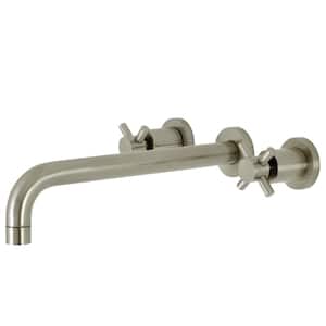 Concord 2-Handle Wall Mount Roman Tub Faucet in Brushed Nickel (Valve Included)