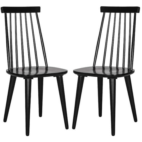 SAFAVIEH Burris Black Dining Chair (Set of 2)