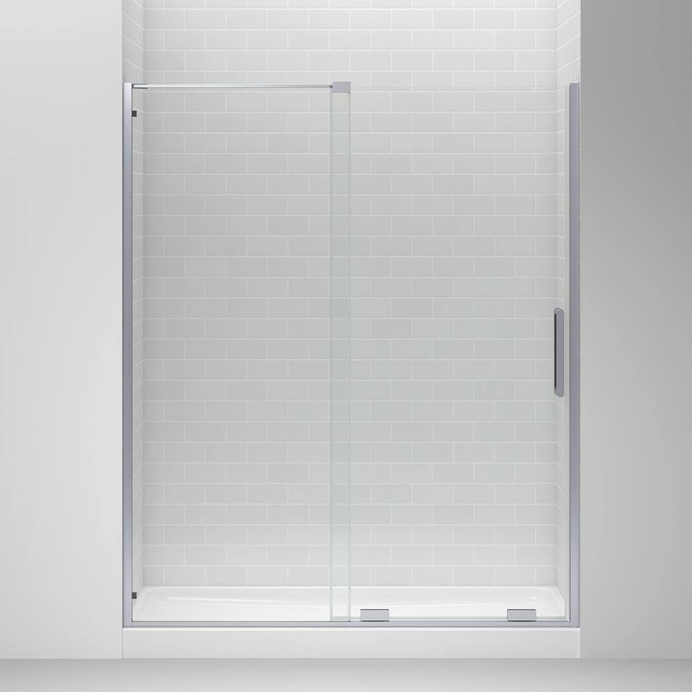 KOHLER Echelon 59.75 in. W x 71.75 in. H Sliding Frameless Shower Door