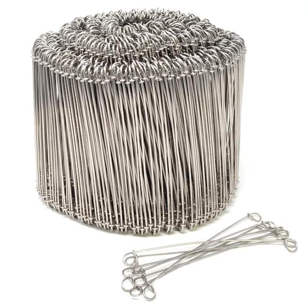 Wellco 6 in. Double Loop Galvanized Steel Rebar Wire Ties 16-Gauge (1000-Pack)