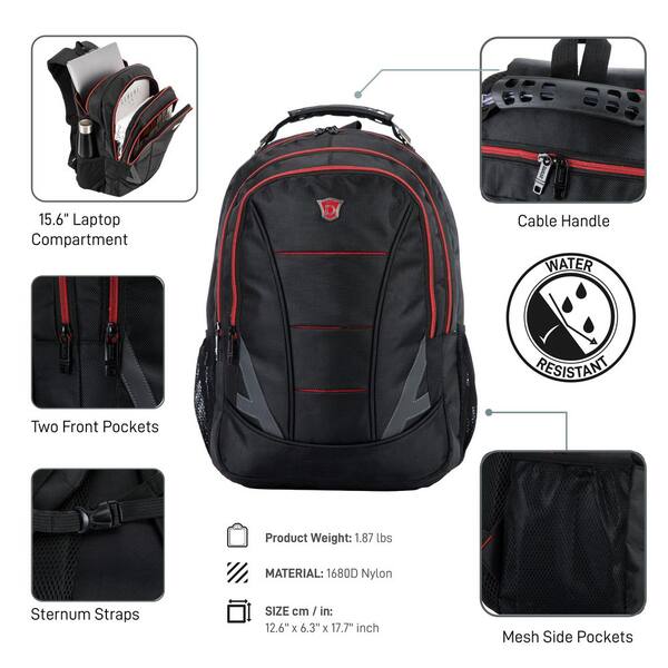 DUKAP DISRUPTOR Executive Backpack for Laptops up to 15.6''-Inches