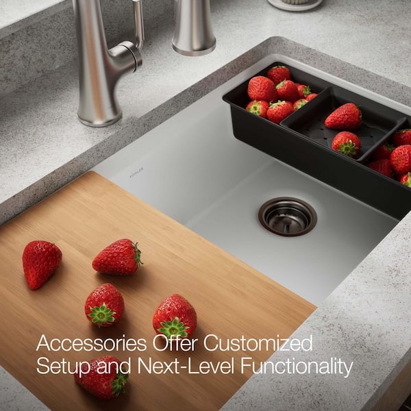 KOHLER Lassen 33 in. Drop-in Single Bowl Granite Composite Kitchen
