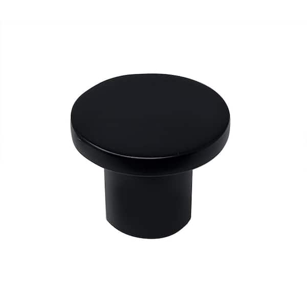 Wynwood 1 in. Matte Black Round Cabinet Knob