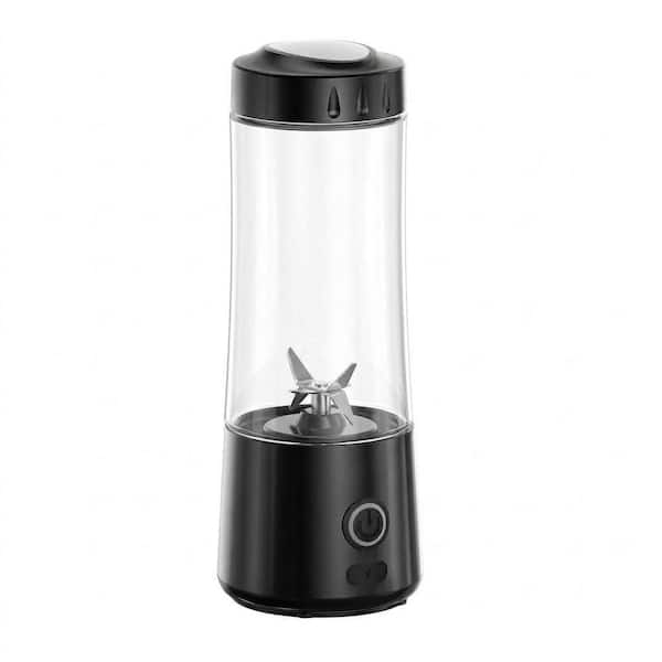 Black Stainless Steel Portable Blender Personal Mixer Powerful 6-Blade Mini Blender for Smoothies Shakes Travel Gym